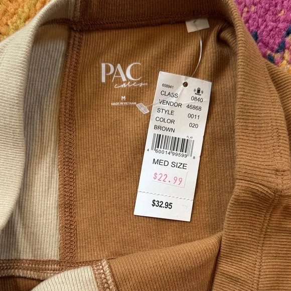 PacSun Tan and Cream Patchwork mini Skirt - Picture 3 of 4